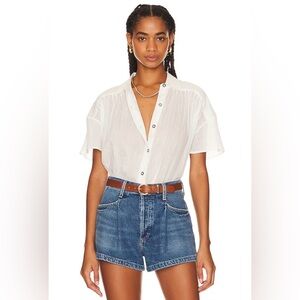 We The Free Float Away Shirt in Optic White